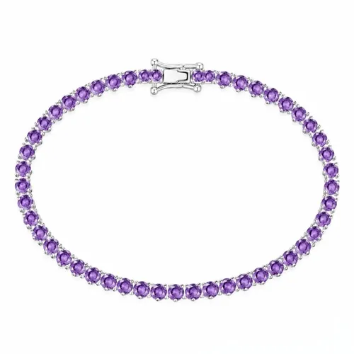 Pulseira Semi Joia Zircônias Coloridas