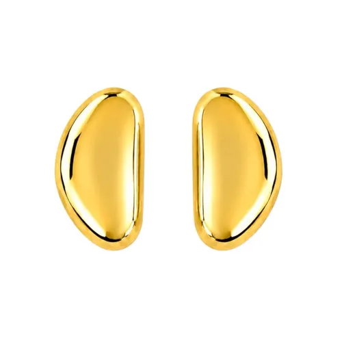 Brinco Folheado a Ouro 18k e Prata Design Liso