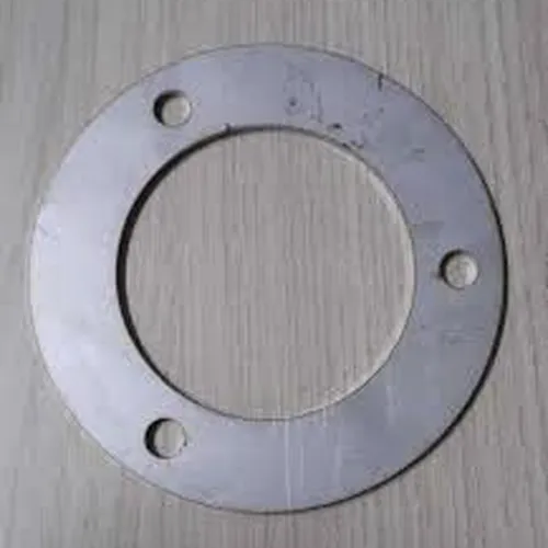 Base Inox 304 101mm  Para Tubo De 2.1/2'' Inox Com 3 Furo Sem Arruela No Centro