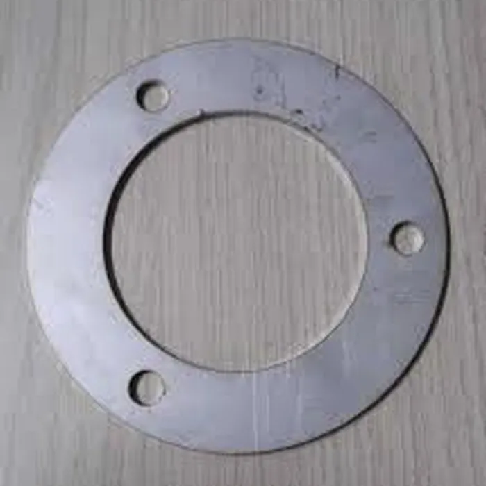 Base Inox 304 101mm  Para Tubo De 2.1/2'' Inox Com 3 Furo Sem Arruela No Centro