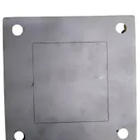 Base Quadrada De Inox 304 Furo 52 X 60 Base 110 X 110  5mm - imagem 1