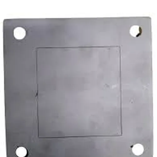 Base Quadrada De Inox 304 Furo 70 X 75 Base 120 X 120 5mm