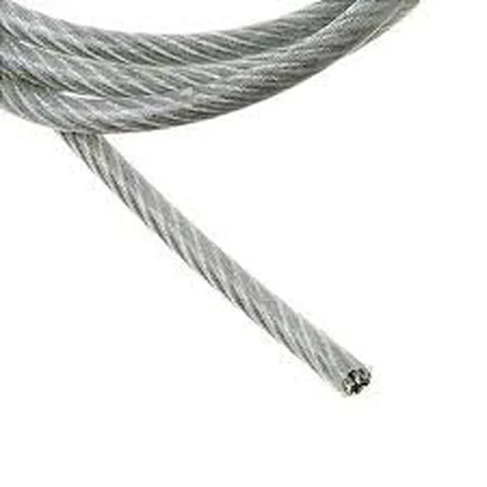 Cabo De Aço Revestido em Pvc 1/8-5/32 6x7 3,2 MM Vendido Por Metro Linear