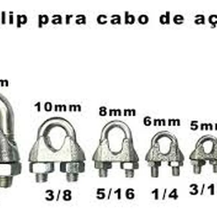 Clips Cabo De Aço 1/2'' Linha Leve