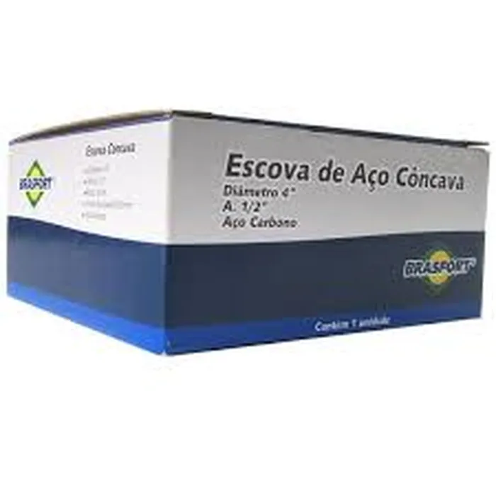 7254 Escova Aço Côncava Trançada Diâmetro 4