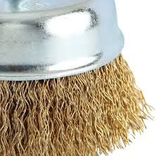 7255 Escova De  Aço Copo Diâmetro 50mm Com Haste Brasfort