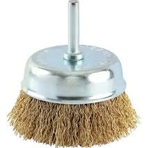 7256 Escova De Aço Copo Diâmetro 75mm Com Haste Brasfort