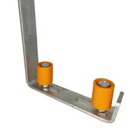 Guia Duplo De Nylon Com Rolete De 28MM X 35MM Poleto