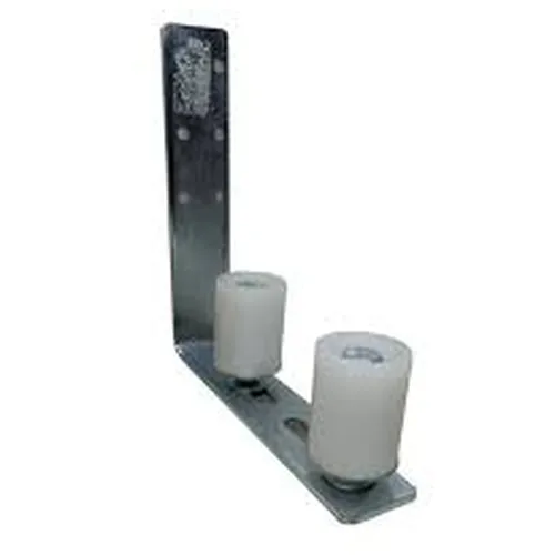 Guia Duplo Longo Zincado Com Rolete De Nylon De 36.7MM x 46MM
