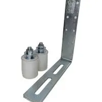 Guia Duplo Longo Zincado Com Rolete De Nylon De 36.7MM x 46MM - imagem 2