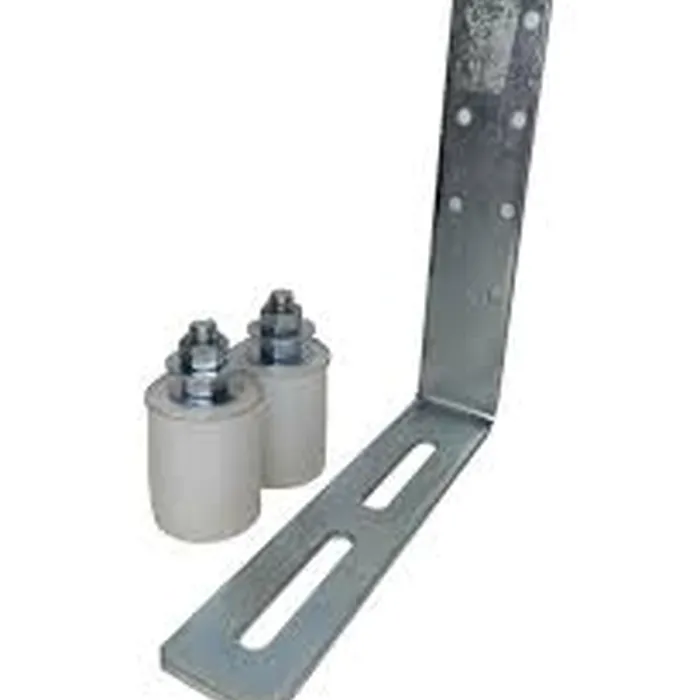 Guia Duplo Longo Zincado Com Rolete De Nylon De 36.7MM x 46MM