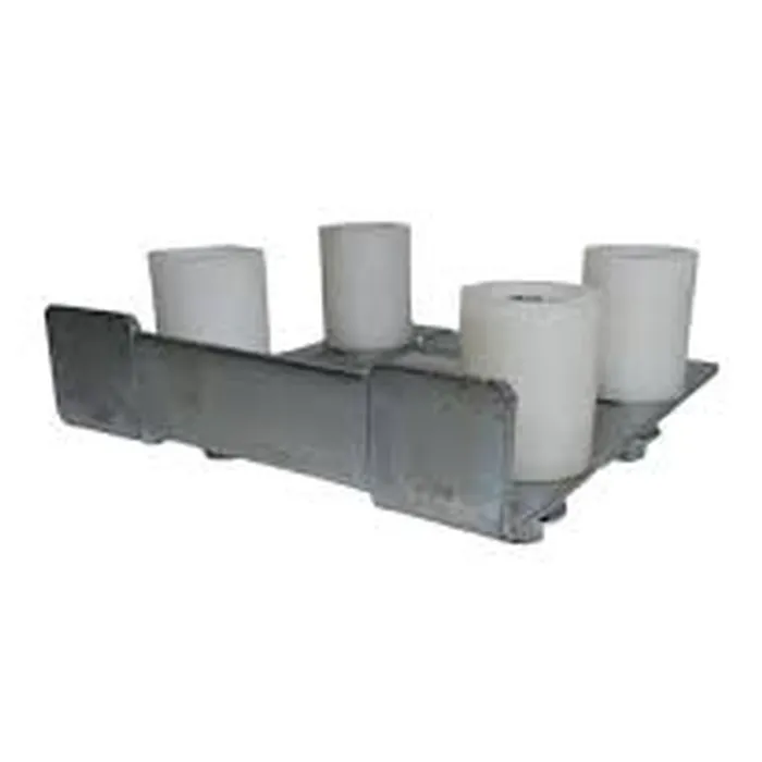 GUIA QUADRUPLO NY CURTO C/ ROLETE 28 X 35MM ZNC 6033.001