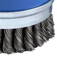 7263 Escova Aço Copo Trançada Diâmetro 80mm Rosca M14 Brasfort - imagem 3