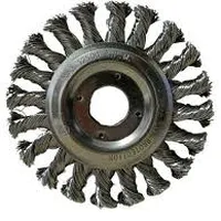 7271 Escova De Aço Circular Trançada Diâmetro 115mm Furo 22,2mm Brasfort - imagem 2