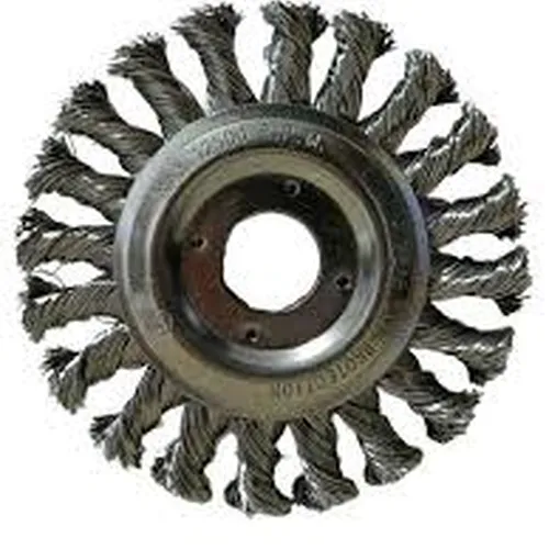 7271 Escova De Aço Circular Trançada Diâmetro 115mm Furo 22,2mm Brasfort