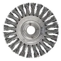 7272 Escova  Aço Circular Trançada Diâmetro 150mm Furo 22,2mm Brasfort - imagem 1