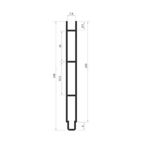 Lambril De Aluminio Para Porta Nlp054