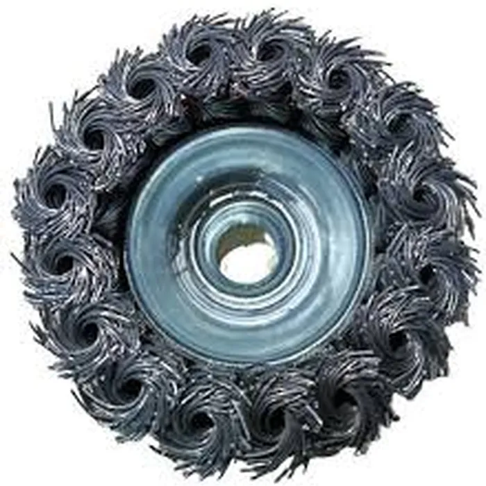 746209 Escova De Aço Tipo Copo Torcida Diâmetro 65mm Rosca M14 Mtx