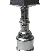 Ponta De Lança Em Aluminio Art 1/2'' Com Anel Brilhante - imagem 2
