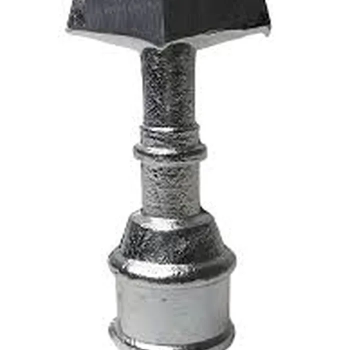 Ponta De Lança Em Aluminio Art 1/2'' Com Anel Brilhante