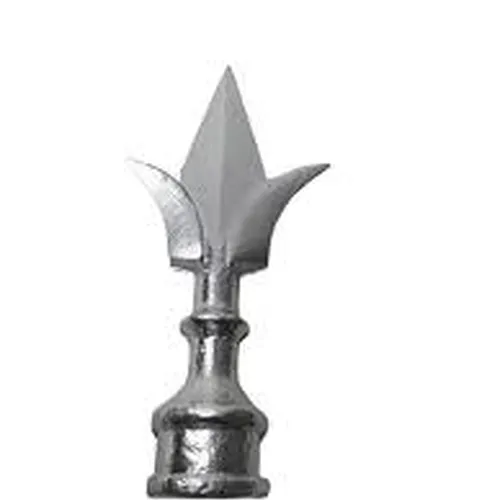 Ponta De Lança Modelo Lirio Em Aluminio Para Tubo 3/4''