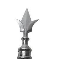 Ponta De Lança Modelo Lirio Em Aluminio Para Tubo 5/8'' - imagem 1