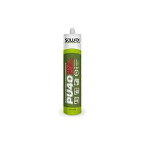 PU 40 Uso Geral Tubo 380G Solufix - Preto