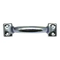 Puxador Alça De Chapa N.2 128mm Zincado - imagem 1