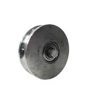 ROLDANA AÇO 4 X 28 MM U FERRO 1/2 S/EIXO C/2 ROL  ZINC - imagem 1
