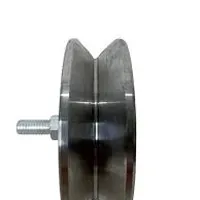 ROLDANA AÇO 4 X 28 MM V S/EIXO C/2 ROLAMENTO ZINC (C/PARAF) - imagem 1