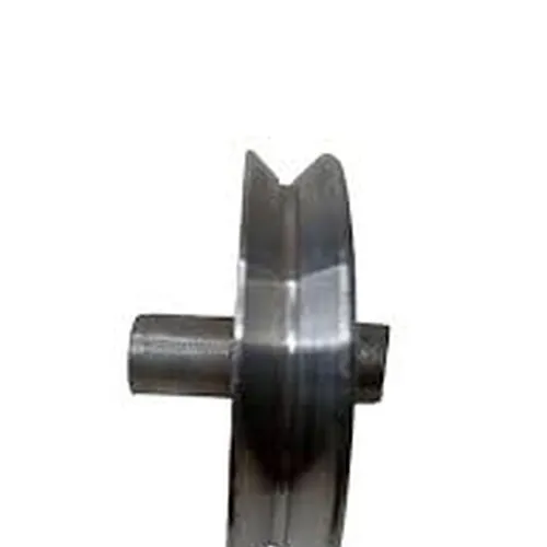 Roldana De Aço 2.1/2'' Com Cava V 19mm Com Eixo