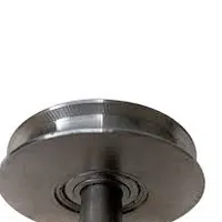 Roldana De Aço 3'' Com Cava U Com Pino - imagem 3
