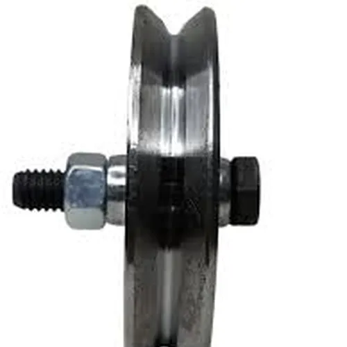 Roldana De Aço 3'' Com Cava V 16mm Com Parafuso