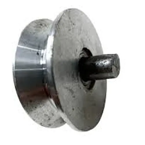 Roldana De Aço 3'' Com Cava V 28mm Com Pino