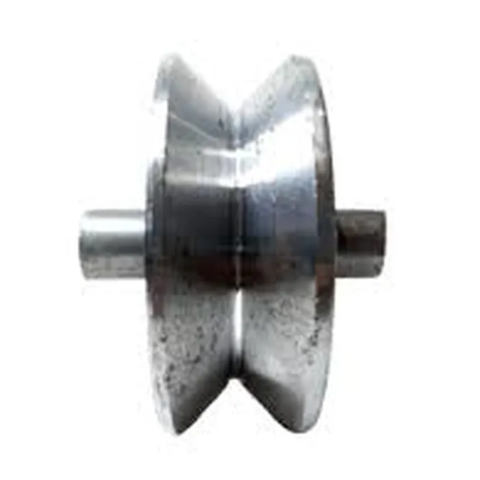 Roldana De Aço 3'' Com Cava V 28mm Com Pino