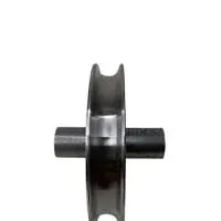 Roldana De Aço 4'' Cava U 15mm Com Pino - imagem 1
