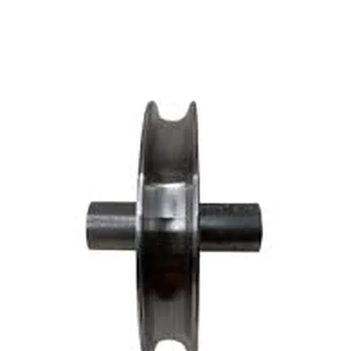 Roldana De Aço 4'' Cava U 15mm Com Pino