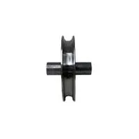 Roldana De Aço 4'' Cava U 15mm Com Pino - imagem 2