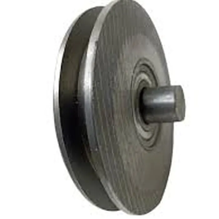Roldana De Aço 4'' Com Cava 16mm Quadrada 10x10 Com Pino