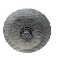 Roldana De Aço 4'' Com Cava 16mm Quadrada 10x10 Com Pino - imagem 2