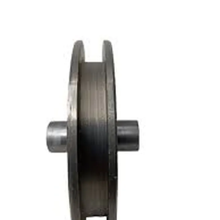 Roldana De Aço 4'' Com Cava 16mm Quadrada 10x10 Com Pino