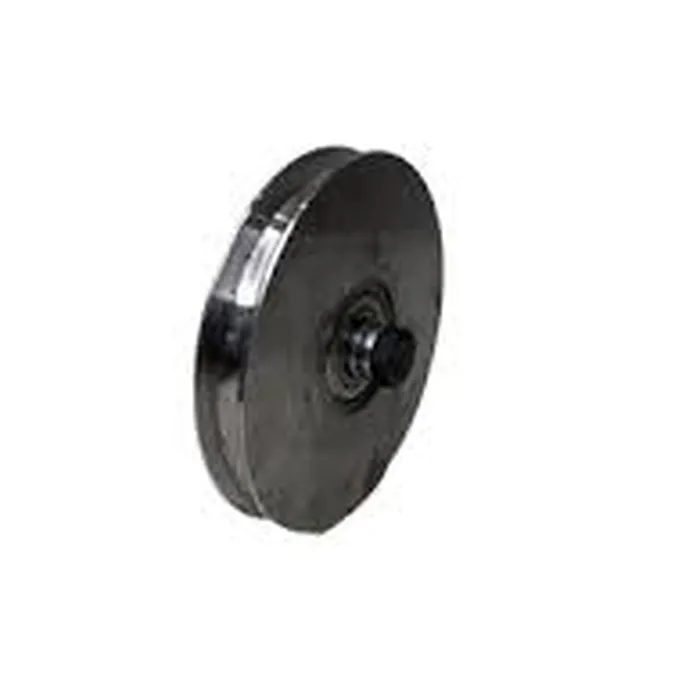 Roldana De Aço 5'' Com Cava U 18mm Com Parafuso