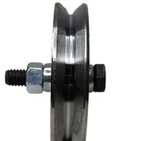 Roldana De Aço 5'' Com Cava V 19mm Com Parafuso - imagem 3