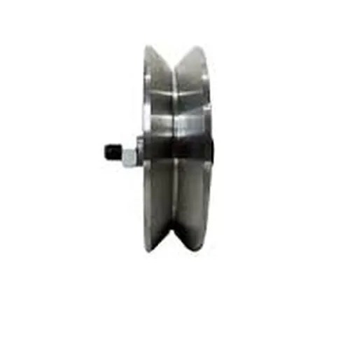 Roldana De Aço Dupla 5'' Cava 32mm Perfil 