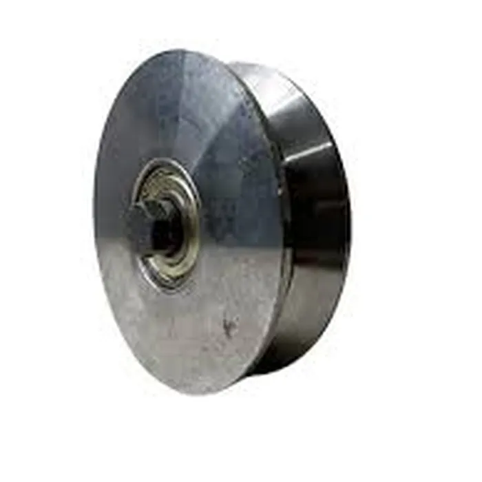 Roldana De Aço Dupla 5'' Cava 32mm Perfil 
