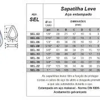 Sapatilha Leve Galvanizada 3/16 - imagem 3