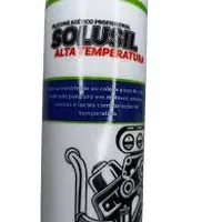 Silicone Solusil Alta Temperatura Vermelho Acético 270g Solufix - imagem 2
