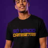 Camiseta Escudo SV — Preta - imagem 1