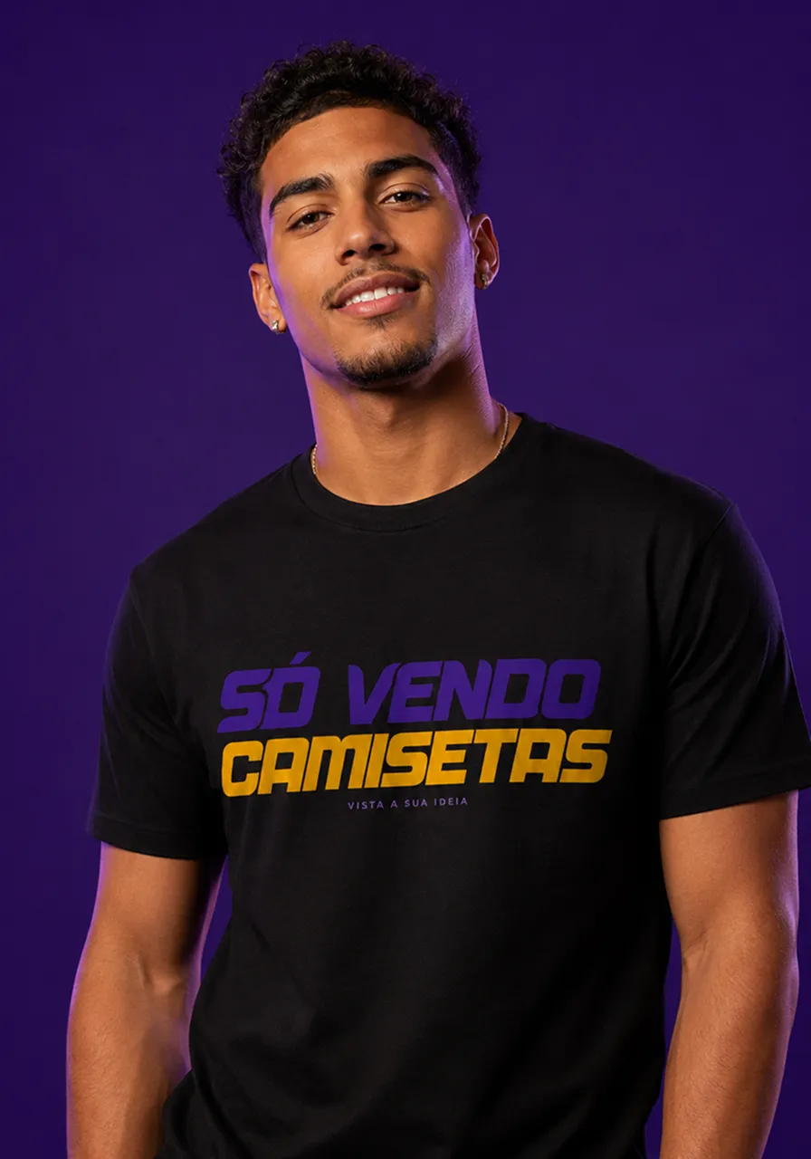 Camiseta Escudo SV — Preta