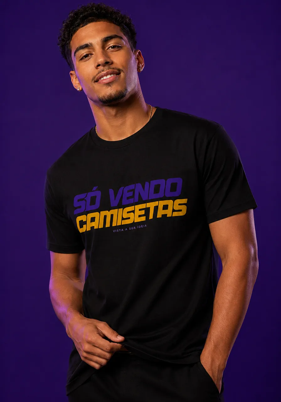 Camiseta Escudo SV — Preta